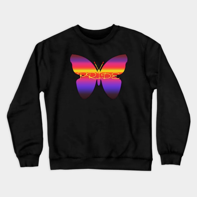 Pride Butterfly (no mercury) Crewneck Sweatshirt by WarrenDMS